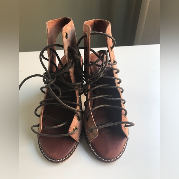 Jeffrey Campbell X Free people Minimal Lace Up Heels Size: 6 - Picture 2 of 15